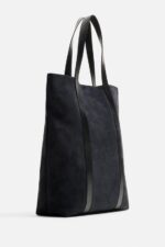 کیف چرم مردانه زارا LEATHER SHOPPER BAG