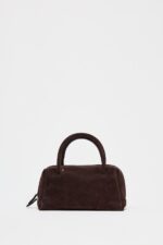 کیف زنانه زارا SPLIT SUEDE BOWLING BAG