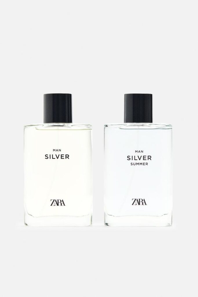 عطر مردانه زارا silver + silver summer edt 2 x 90 ml / 3. 04 oz