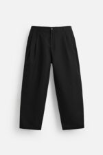 شلوار مردانه زارا COTTON/LINEN PLEATED TROUSERS