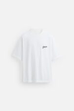 تیشرت مردانه زارا CONTRAST PRINT T-SHIRT