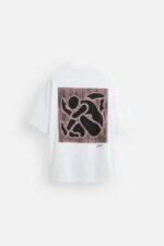 تیشرت مردانه زارا CONTRAST PRINT T-SHIRT