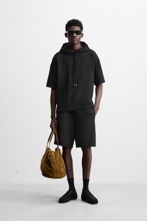 هودی مردانه زارا technical hoodie