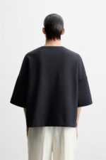 سویشرت مردانه زارا OVERSIZE TECHNICAL SWEATSHIRT