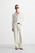 شلوار جین مردانه زارا BAGGY FLARE FIT JEANS