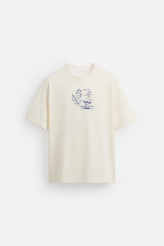 تیشرت مردانه زارا EMBROIDERED T-SHIRT