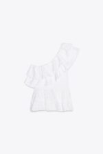 لباس زنانه زارا ASYMMETRIC EMBROIDERED TOP