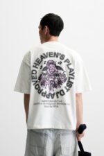 تیشرت مردانه زارا CONTRAST PRINT T-SHIRT
