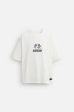 تیشرت مردانه زارا CONTRAST PRINT T-SHIRT