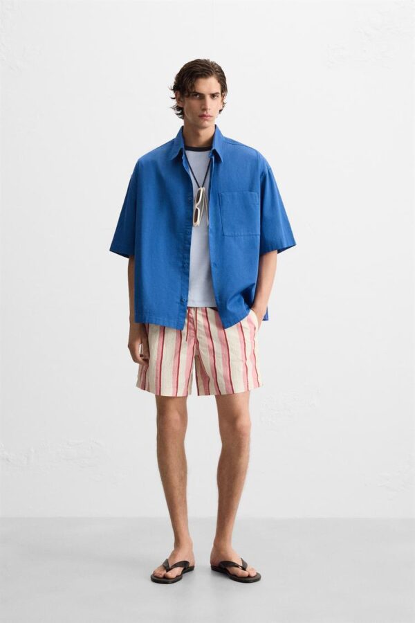 پیراهن مردانه زارا boxy fit shirt