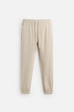 شلوار مردانه زارا REGULAR FIT VISCOSE-LINEN TROUSERS