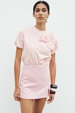 تیشرت زنانه زارا FLORAL T-SHIRT