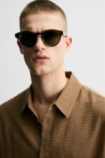 عینک آفتابی مردانه زارا ROUND SUNGLASSES