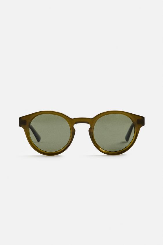 عینک آفتابی مردانه زارا round sunglasses