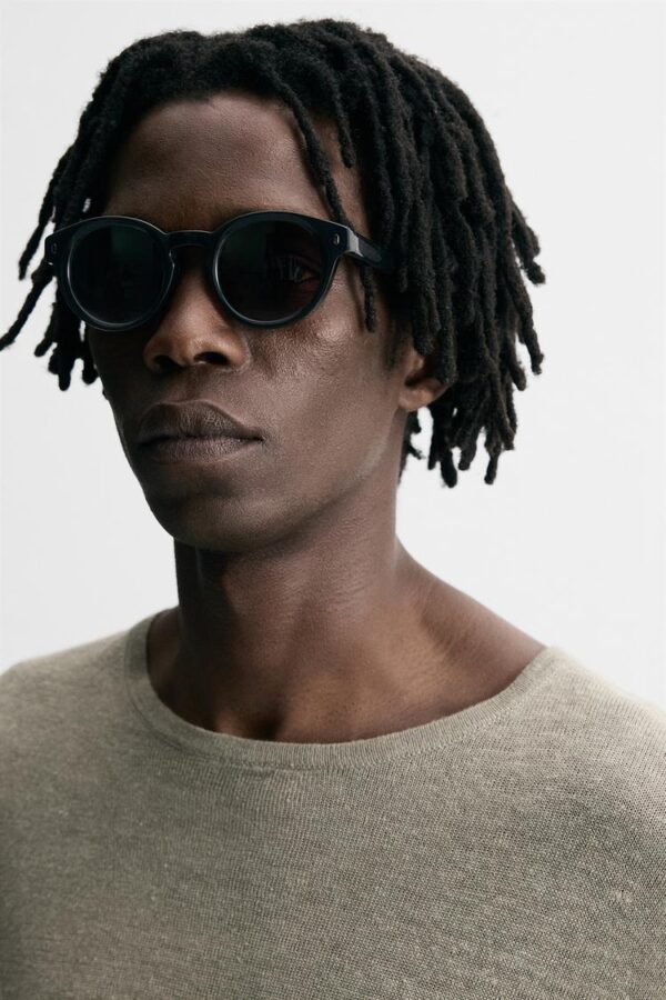 عینک آفتابی مردانه زارا round sunglasses