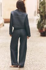 شلوار زنانه زارا CONTRAST TOPSTITCHING TROUSERS