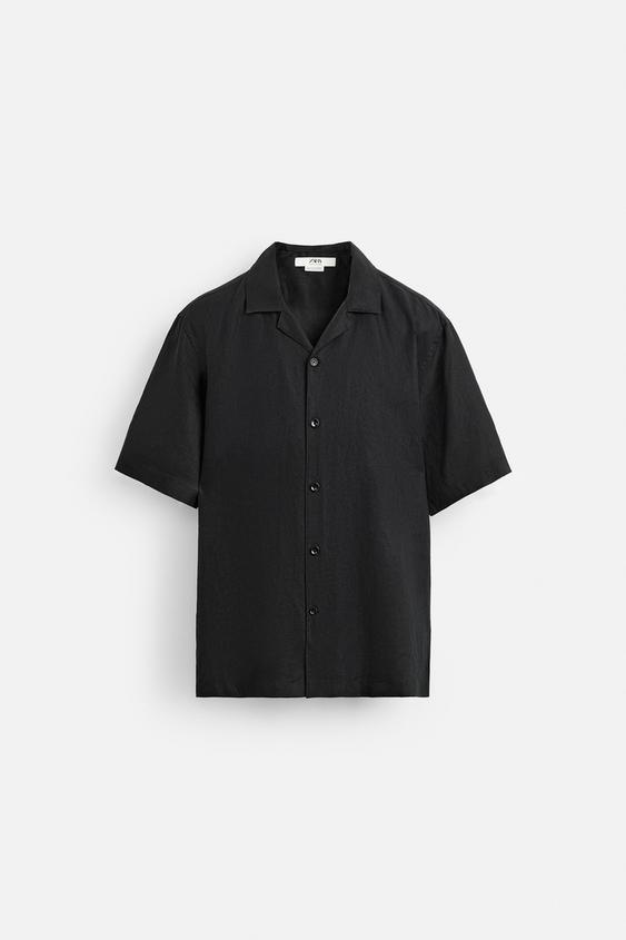 پیراهن لینن مردانه زارا 100% LINEN SHIRT