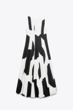 لباس میدی زنانه زارا ZW COLLECTION POLKA DOT BALLOON DRESS