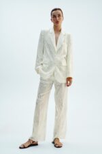 کت مجلسی زنانه زارا LONG SEQUIN BLAZER