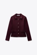 ژاکت زنانه زارا PLAIN KNIT CARDIGAN