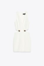 لباس میدی زنانه زارا CUT-OUT MINI DRESS