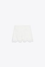 شلوارک مردانه زارا PERFORATED EMBROIDERED BERMUDA SHORTS