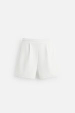 شلوارک مردانه زارا INTERLOCK PLEATED BERMUDA SHORTS