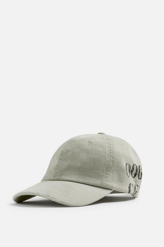 کلاه مردانه زارا washed splatter cap