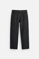 شلوار مردانه زارا COTTON - HEMP STRAIGHT-LEG JEANS