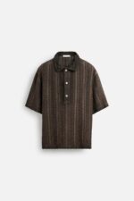 پولوشرت مردانه زارا OPEN KNIT POLO SHIRT