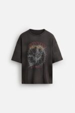 تیشرت مردانه زارا SPRAY PRINT KNIT T-SHIRT
