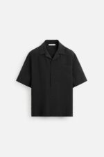 پیراهن آستین کوتاه مردانه زارا FLOWING SHIRT WITH POCKET