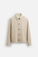 اورشرت مردانه زارا LINEN/COTTON OVERSHIRT