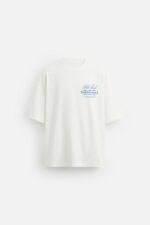 تیشرت مردانه زارا WASHED PRINT T-SHIRT