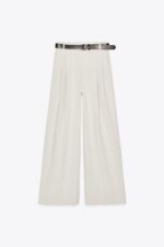 شلوار زنانه زارا DOUBLE PLEAT TROUSERS WITH BELT