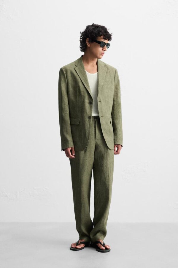 کت مردانه زارا 100% linen suit blazer