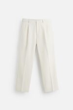 شلوار مردانه زارا TEXTURED REGULAR FIT TROUSERS