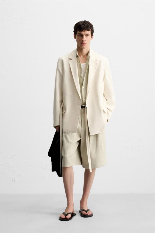 کت مردانه زارا tie suit blazer
