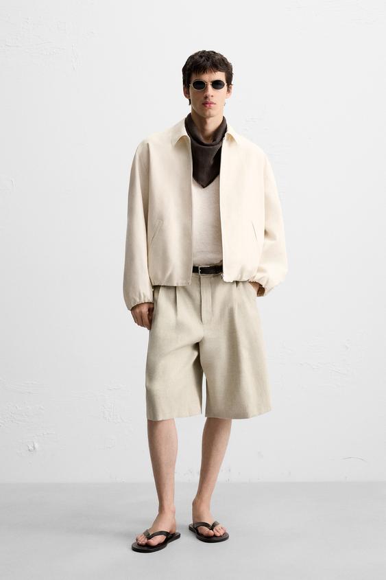ژاکت مردانه زارا cropped fit jacket