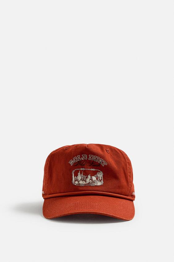 کلاه مردانه زارا washed print cap