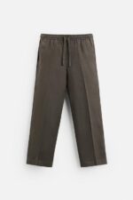 شلوار لینن مردانه زارا 100% LINEN TROUSERS