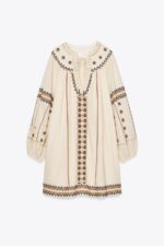 لباس زنانه زارا ZW COLLECTION EMBROIDERED DRESS