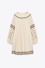 لباس زنانه زارا ZW COLLECTION EMBROIDERED DRESS