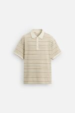 پولوشرت مردانه زارا STRIPED JACQUARD POLO SHIRT