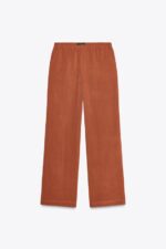 شلوار زنانه زارا PYJAMA-STYLE TROUSERS