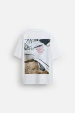 تیشرت مردانه زارا PHOTOGRAPHIC PRINT T-SHIRT
