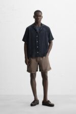 پیراهن مردانه زارا RELAXED FIT JACQUARD SHIRT