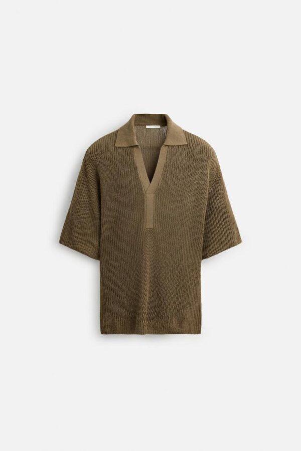پولوشرت مردانه زارا KNITTED POLO SHIRT