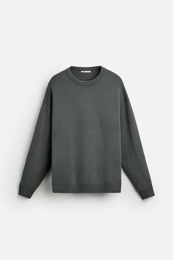 پلیور مردانه زارا BASIC SOFT SWEATER