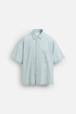 پیراهن مردانه زارا CONTRAST DENIM SHIRT